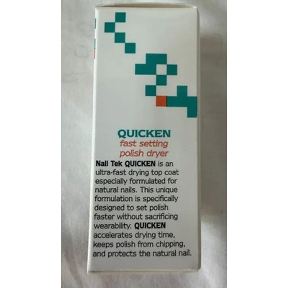 Nail Tek Quicken Fast Drying Top Coat Clear 15ml/.5 fl oz